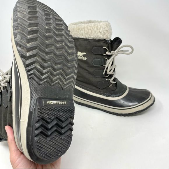 SOREL Grey Caribou Snow Boots Size 7/38.5 - Picture 7 of 9